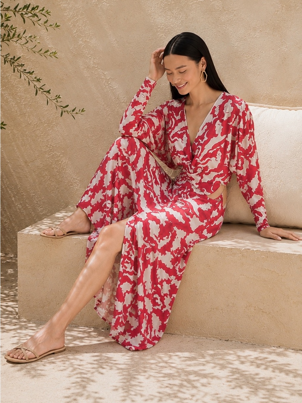 NWT La DoubleJ + MOTHER XX Dress in Mamma Red Size S